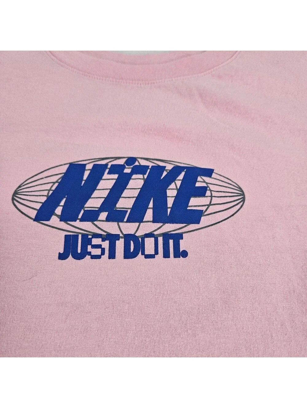 Nike Women's XL Pink Just Do It Graphic T Shirt Short Sleeve Cotton Casual Tee